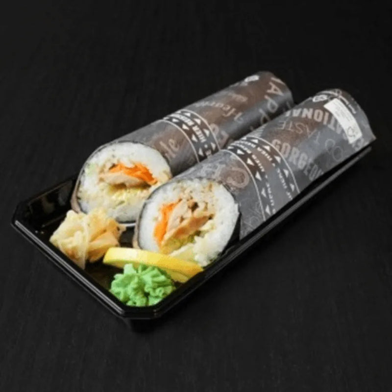Sushi Burito mit Hähnchenfleisch ganz