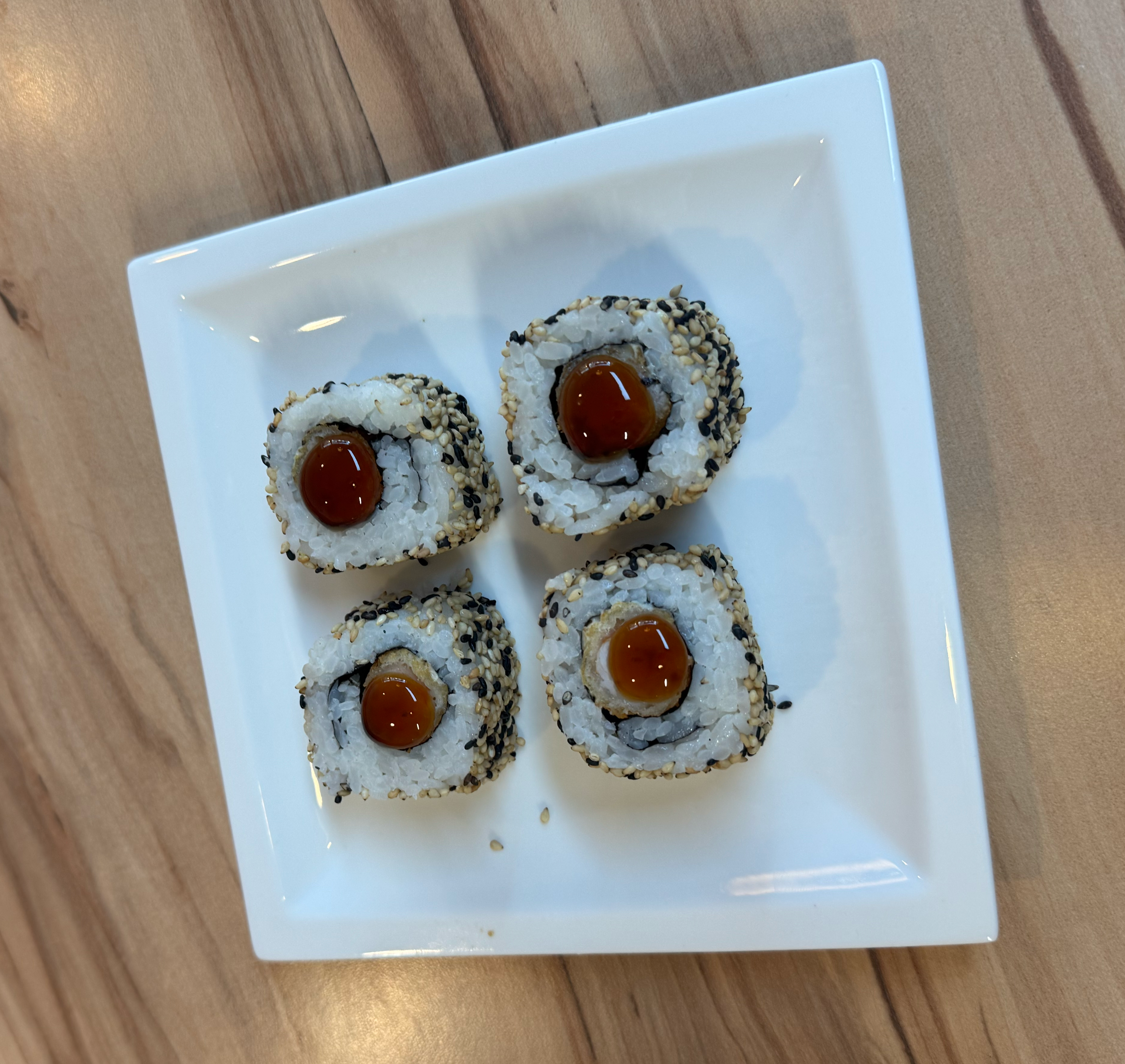 Inside-Out Ebi Tempura (4 Stück)